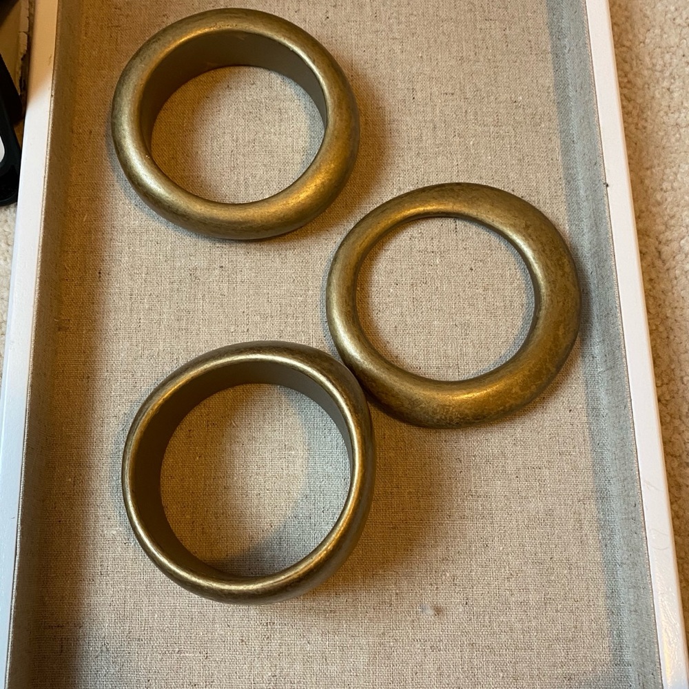 Set of 3 Chunky Gold Bangles